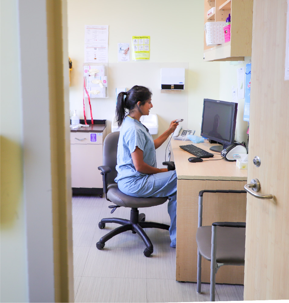Dr. Payal Agarwal consults with a patient during a virtual appointment